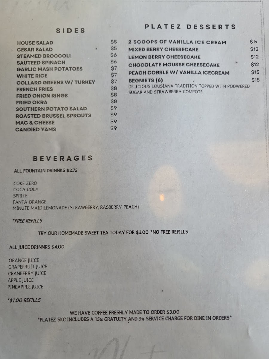 Menu Platez Southern Kitchen & Cocktailz-2